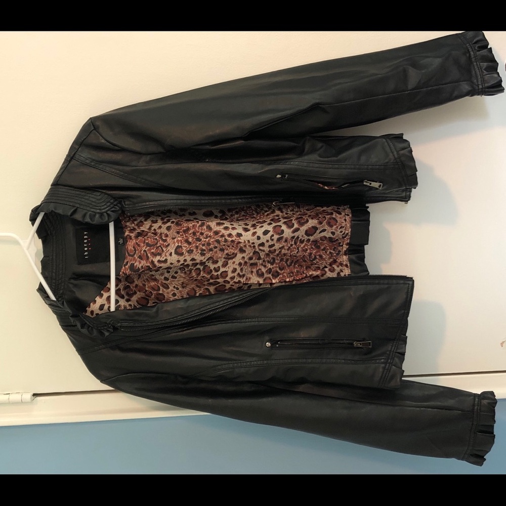 Faux leather jacket